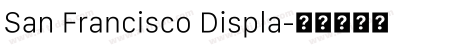 San Francisco Displa字体转换